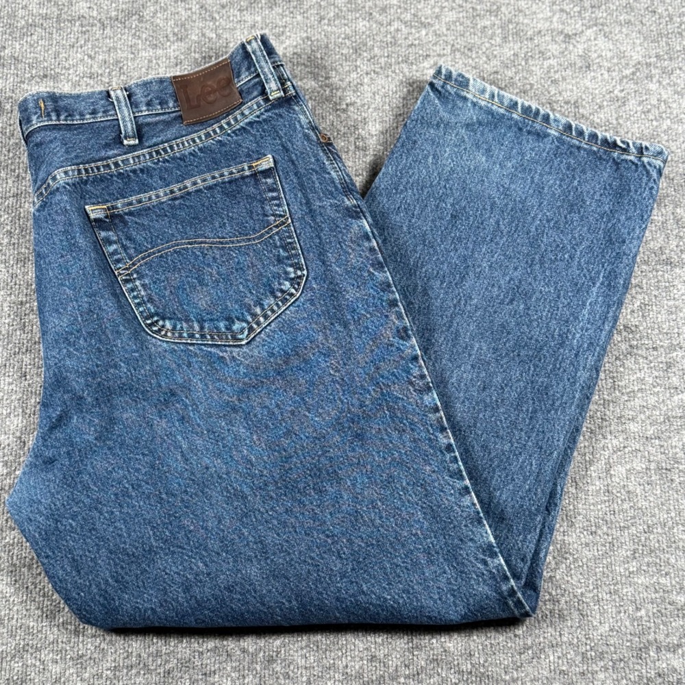 Lee Relaxed Fit Jeans 42x29 41.5x29 Denim Pants Western Rodeo Cowboy Workwear